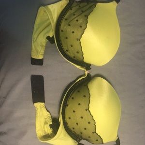 Neon Green Victoria Secret Push Up Bra